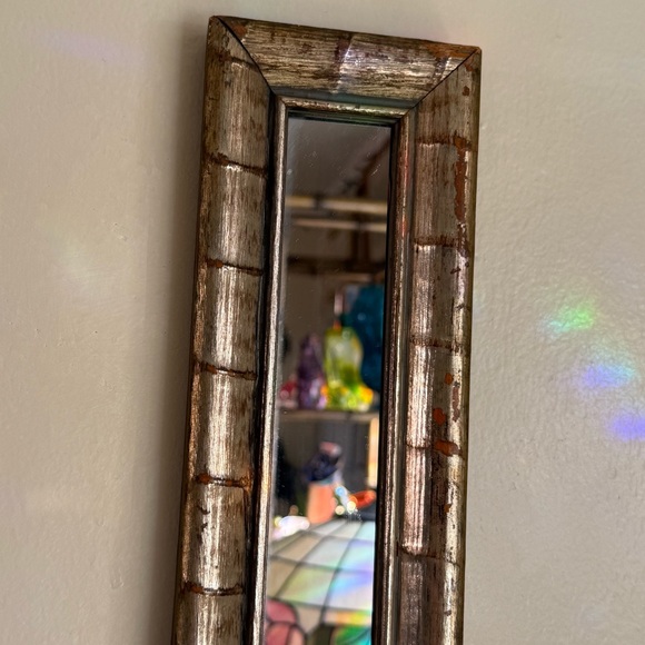 Vintage 1970s Turner rectangular gold ornate wall mirror - Picture 4 of 6